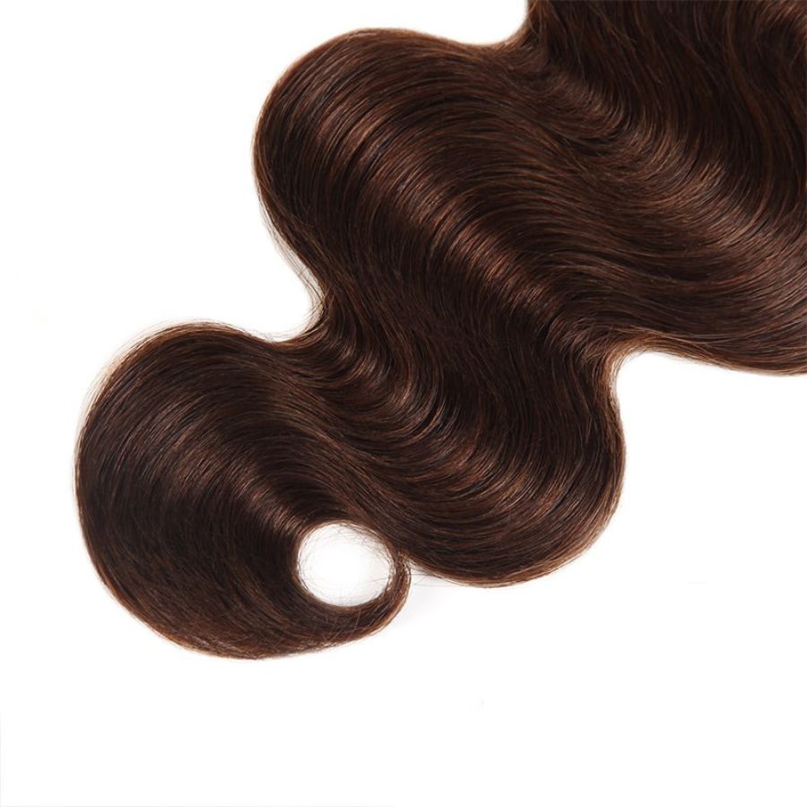 VOGUESTRANDS 4 Brown Color Hair Bundles Deal 3pcs Body Wave 100% Human Hair Weaves - VOGUESTRANDS