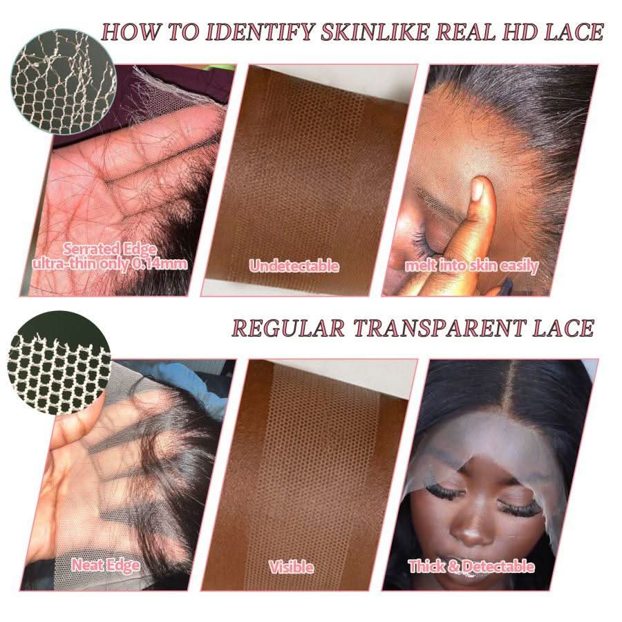 VOGUESTRANDS 5x5 Skinlike Real HD Lace Closure with 3 Bundles Body Wave - VOGUESTRANDS