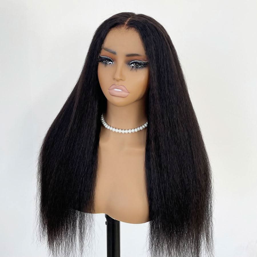 VOGUESTRANDS 7X6 Drawstring Glueless Wigs Kinky Straight Wear Go HD Lace Wigs - VOGUESTRANDS