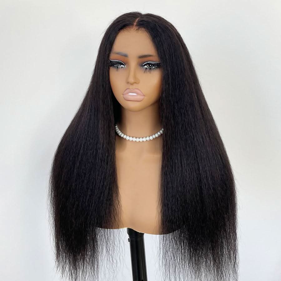 VOGUESTRANDS 7X6 Drawstring Glueless Wigs Kinky Straight Wear Go HD Lace Wigs - VOGUESTRANDS