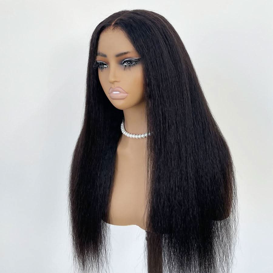 VOGUESTRANDS 7X6 Drawstring Glueless Wigs Kinky Straight Wear Go HD Lace Wigs - VOGUESTRANDS