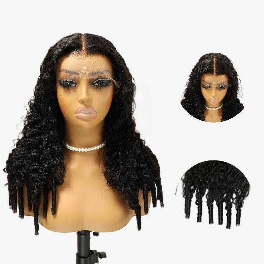 VOGUESTRANDS Burmese Curl 13x6 Skinlike Real HD Lace Front Wig with Spiral Curly Ends - VOGUESTRANDS