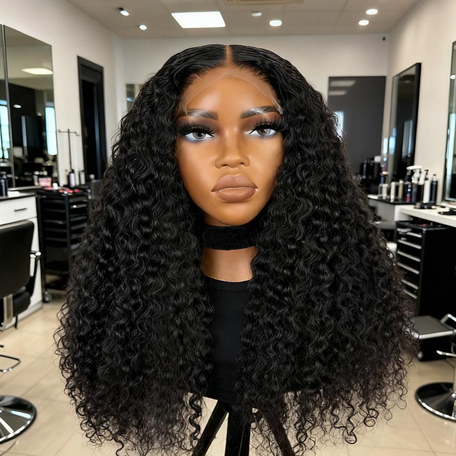 VOGUESTRANDS Burmese Curl 7X6 Drawstring Glueless Wigs Wear to Go HD Lace Wigs - VOGUESTRANDS