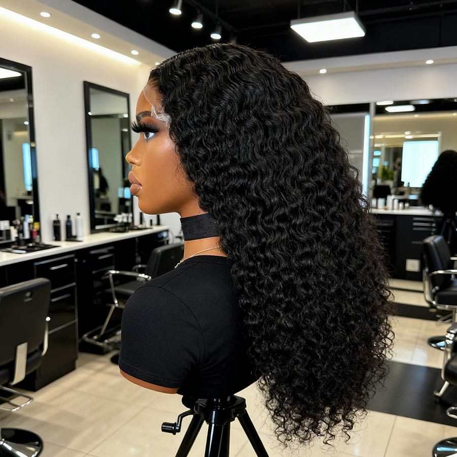 VOGUESTRANDS Burmese Curl 7X6 Drawstring Glueless Wigs Wear to Go HD Lace Wigs - VOGUESTRANDS