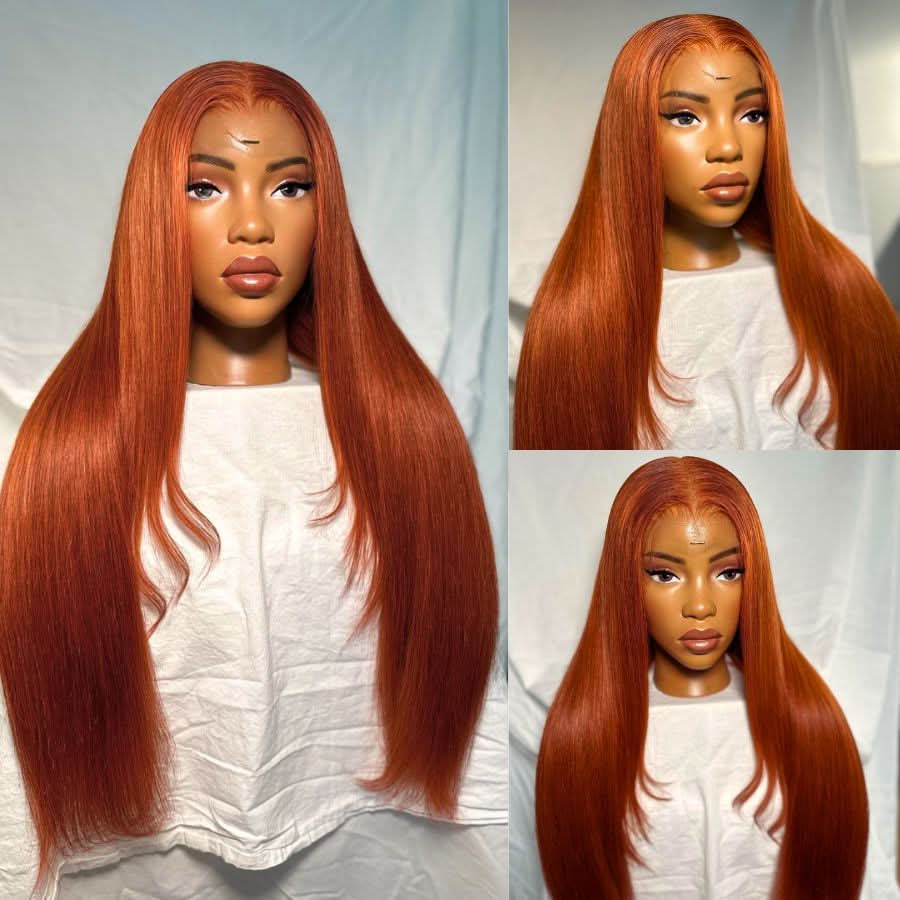 VOGUESTRANDS Ginger Hair Pre Everything 13X6 Lace Front Wigs Pre Max Wig - VOGUESTRANDS