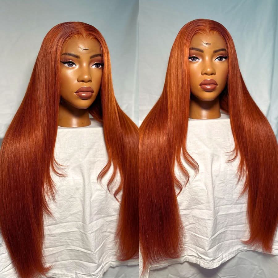 VOGUESTRANDS Ginger Hair Pre Everything 13X6 Lace Front Wigs Pre Max Wig - VOGUESTRANDS
