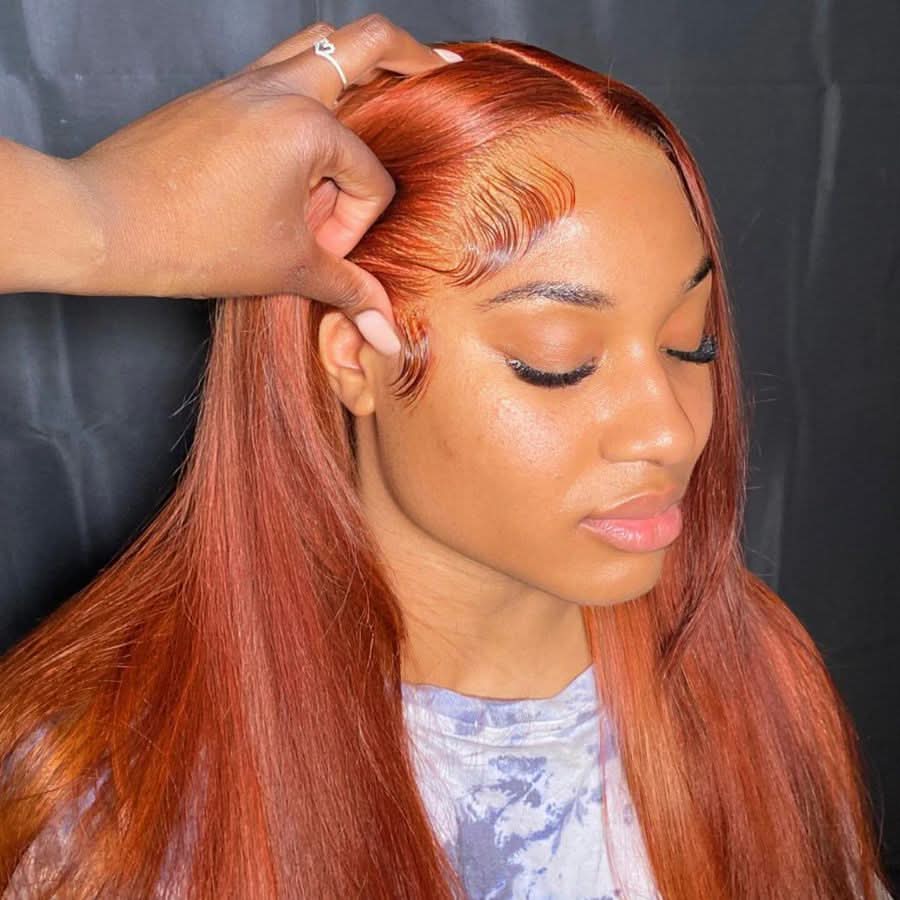 VOGUESTRANDS Ginger Hair Pre Everything 13X6 Lace Front Wigs Pre Max Wig - VOGUESTRANDS